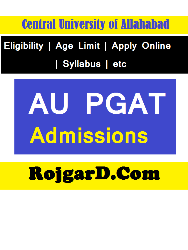 Allahabad University PGAT 2023 Apply Now